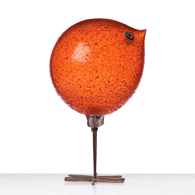 Peter Pelzel, a "Pulcino" glass bird, Vistosi, Italy 1960's.