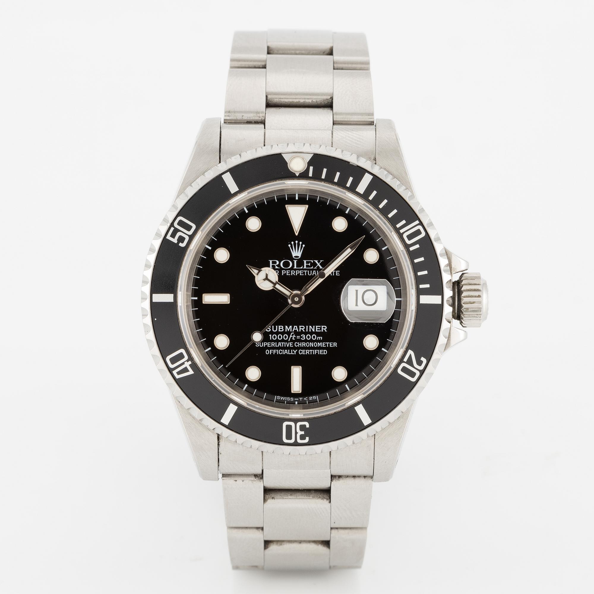 Rolex, Oyster Perpetual Date, Submariner, wristwatch, 40 mm.