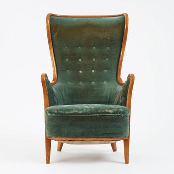 Axel Larsson, a Swedish Modern easy chair, for Hotel Baltic, Svenska Möbelfabrikerna Bodafors 1954.