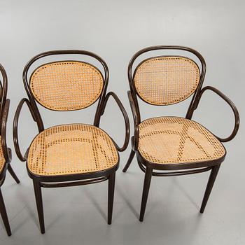 Karmstolar, 4 st, Thonet 1900-talets andra hälft.
