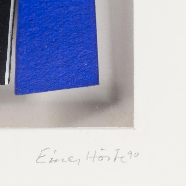 EINAR HÖSTE, blandteknik, signerad och daterad -90.