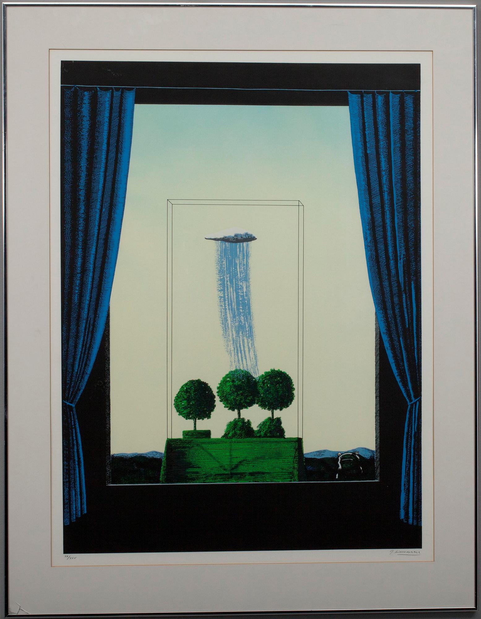 JUHANI LINNOVAARA, serigrafia, signeerattu ja päivätty 1988 ja numeroitu 20/25.