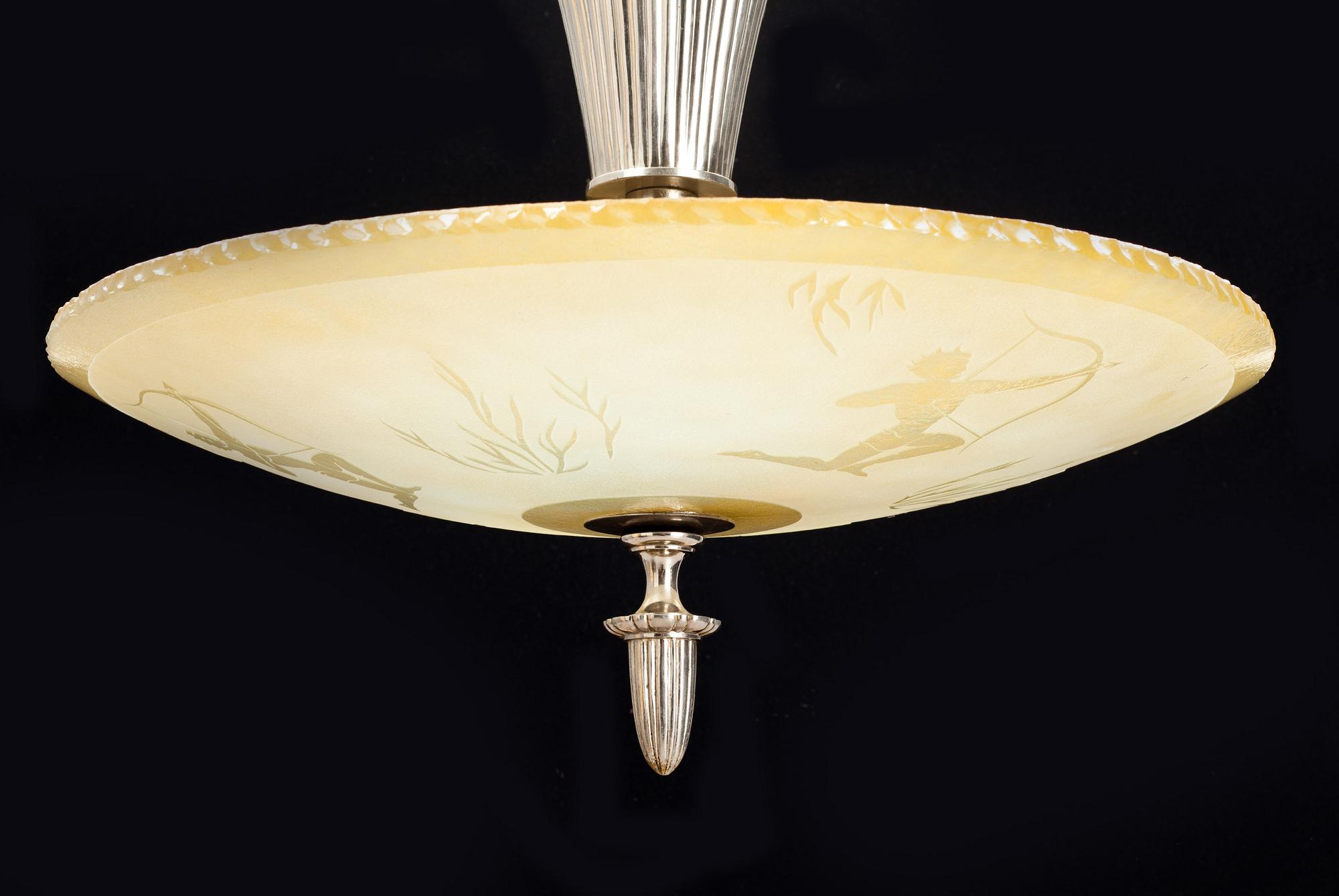 TAKLAMPA, 1920-30-tal. Höjd 88 cm.