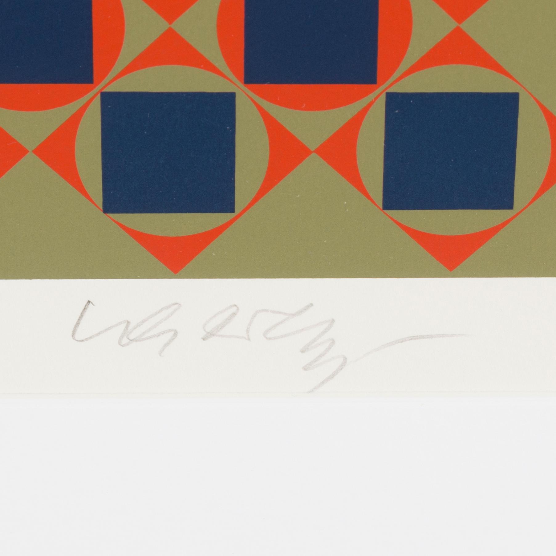VICTOR VASARELY, färgserigrafi signerad och numrerad 66/275.