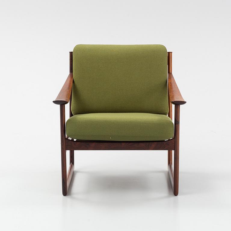 Peter Hvidt & Orla Mølgaard Nielsen, a FD 130' lounge chair, France & Daverkosen, Denmark, 1960's.