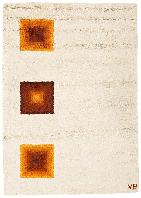 Verner Panton, A CARPET, handknotted, Morocco, ca 295 x 209 cm, signed V.P. (Verner Panton).