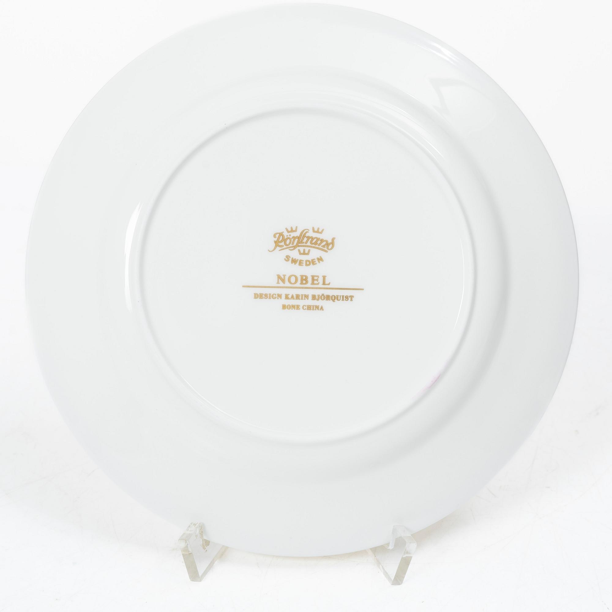 Karin Björquist, a 24 pcs  "Nobel", service, bone china, Orrefors.