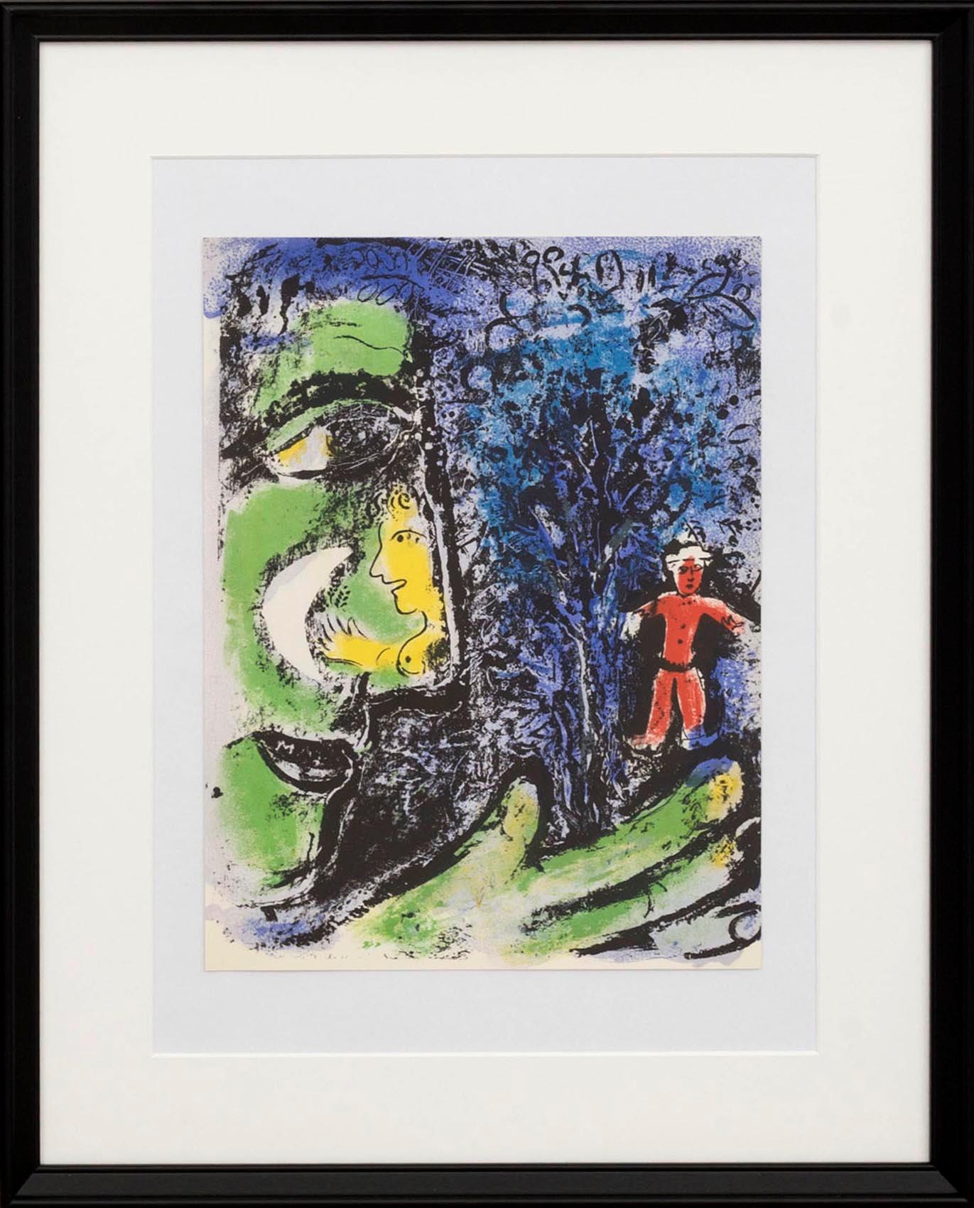 MARC CHAGALL, colour lithographe, unsigned, from Chagall Lithographe I 1960.