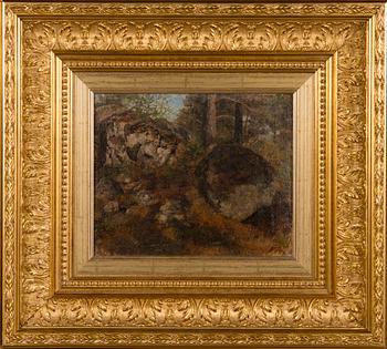FREDRIK AHLSTEDT, oil on canvas laid on board, signed.