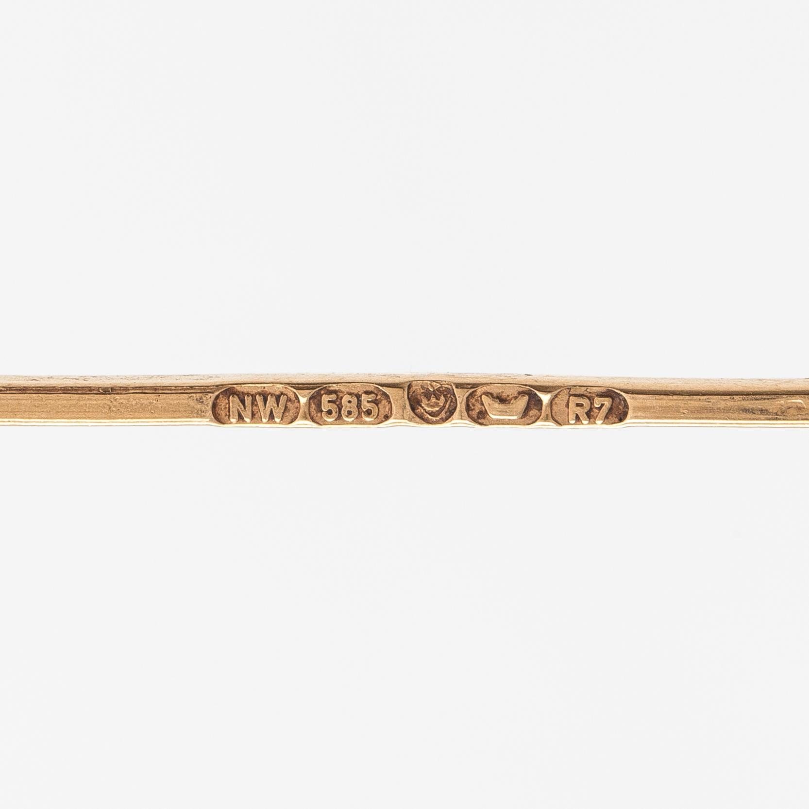 A 14K gold necklace. Westerback, Helsinki 1970.