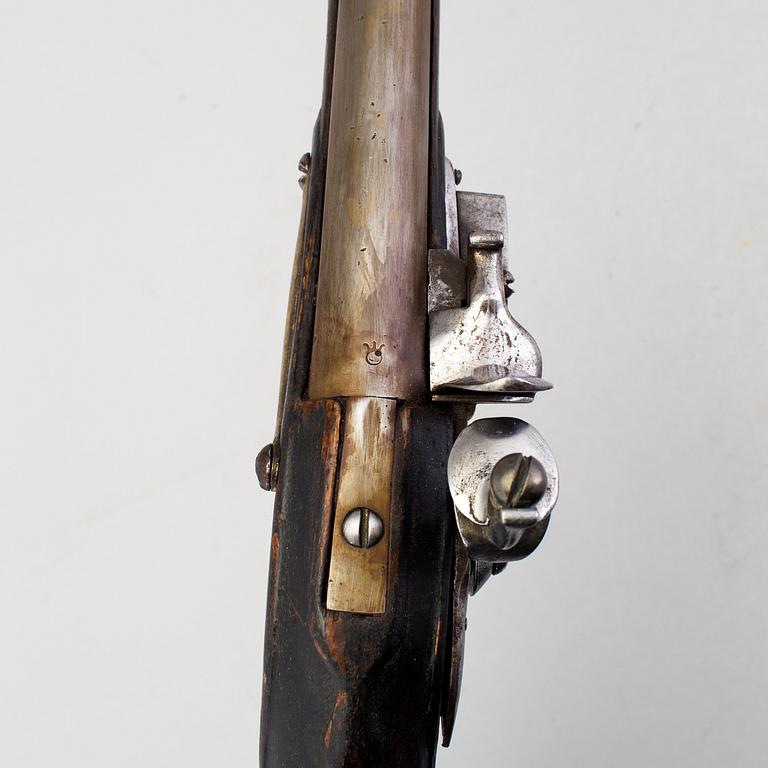 A Swedish flintlock cavalry pistol m/1738.