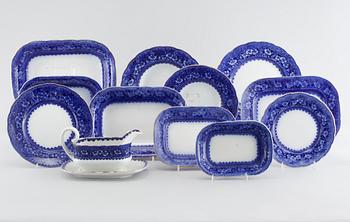 MATSERVIS, 120 delar, Flintgods, "Yesso", Gustavsberg, 1900-talets första hälft.
