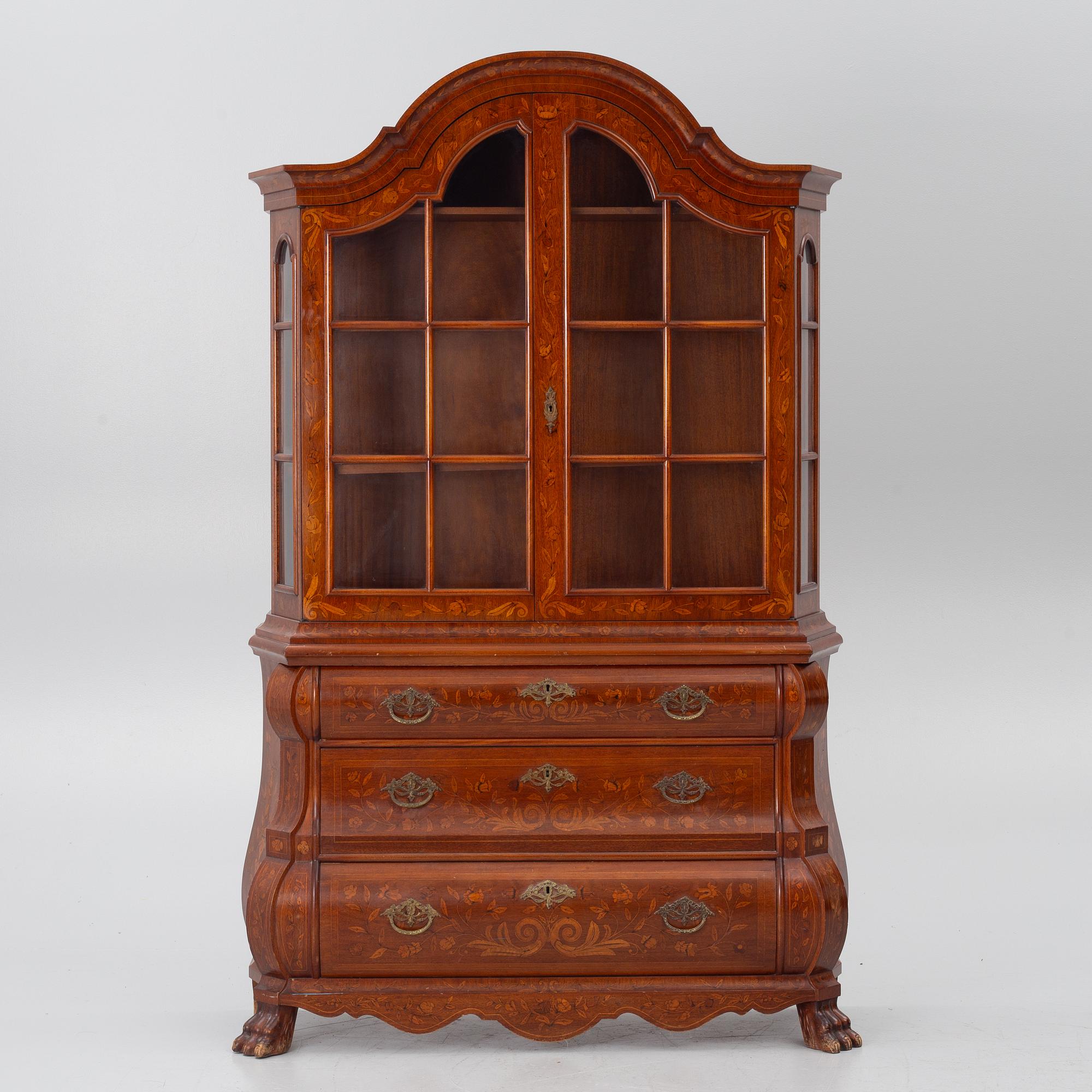 Display cabinet, Holland, Louis XV style, circa 1900.