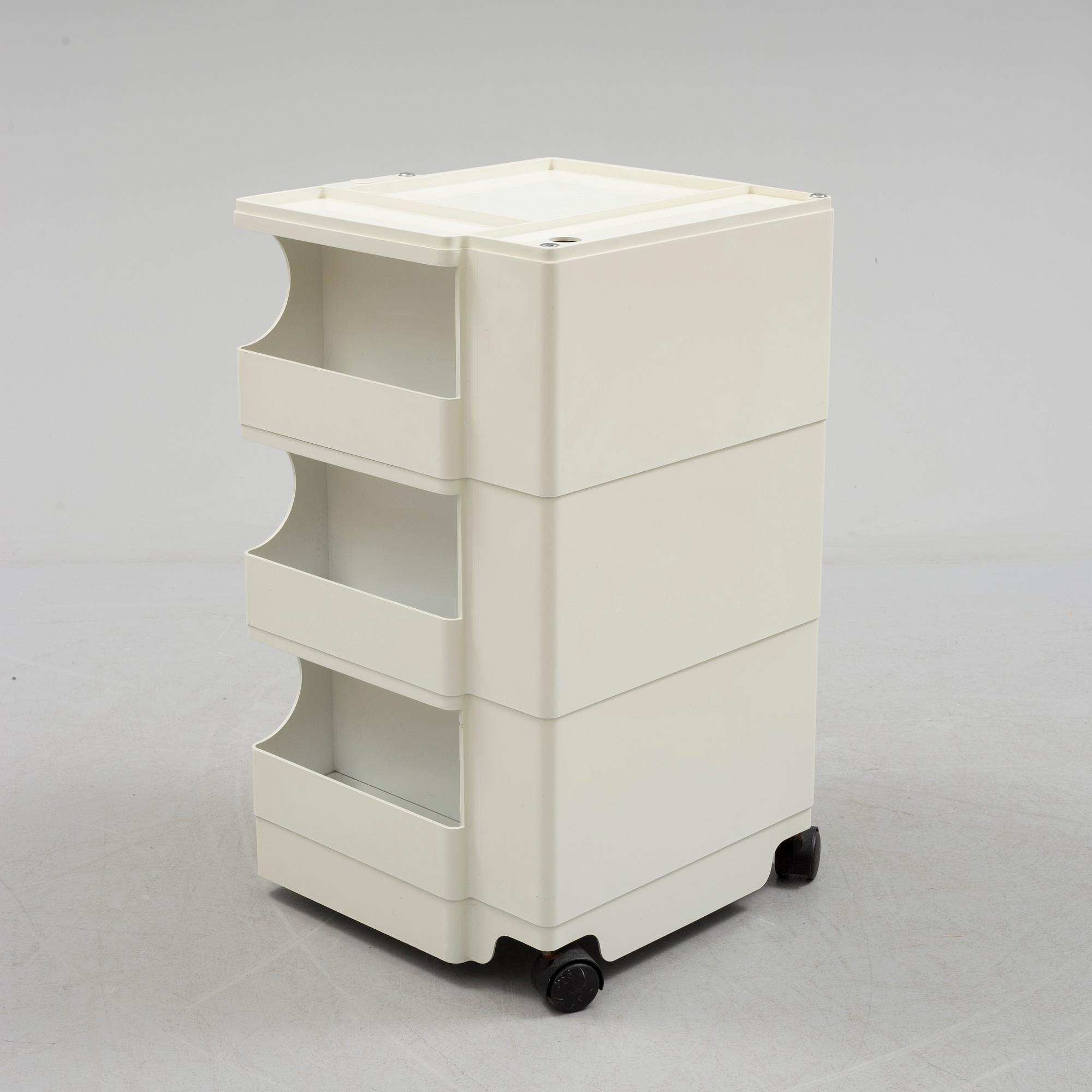 A plastic 'Boby' cabinet Joe Colombo for Padova, Italy, designed in 1968.