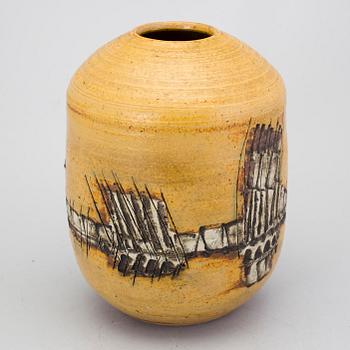 A unique LISA LARSON stoneware vas from Gustavsberg Studio.