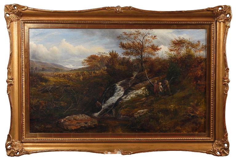 OKÄND KONSTNÄR, olja på duk, England, monogramsign o dat 1867.