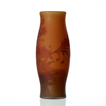 FRITZ BLOMQVIST, an Art Nouveau cameo glass vase, Orrefors, Sweden 1915-16.