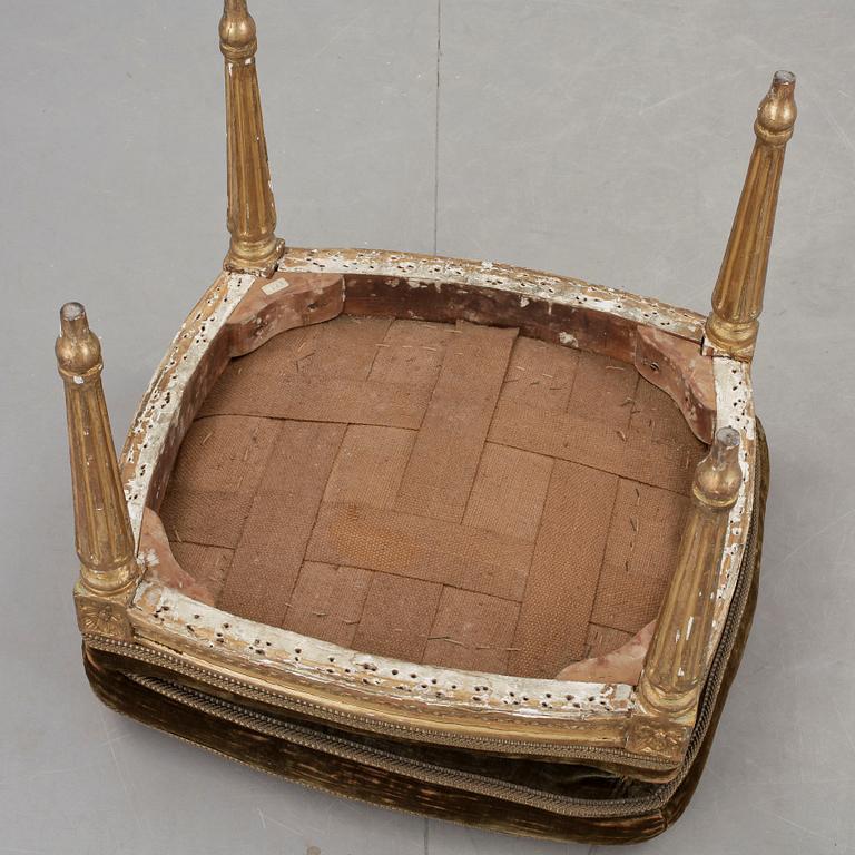 TABURETT, Louis XVI-stil 1800-talets andra hälft.