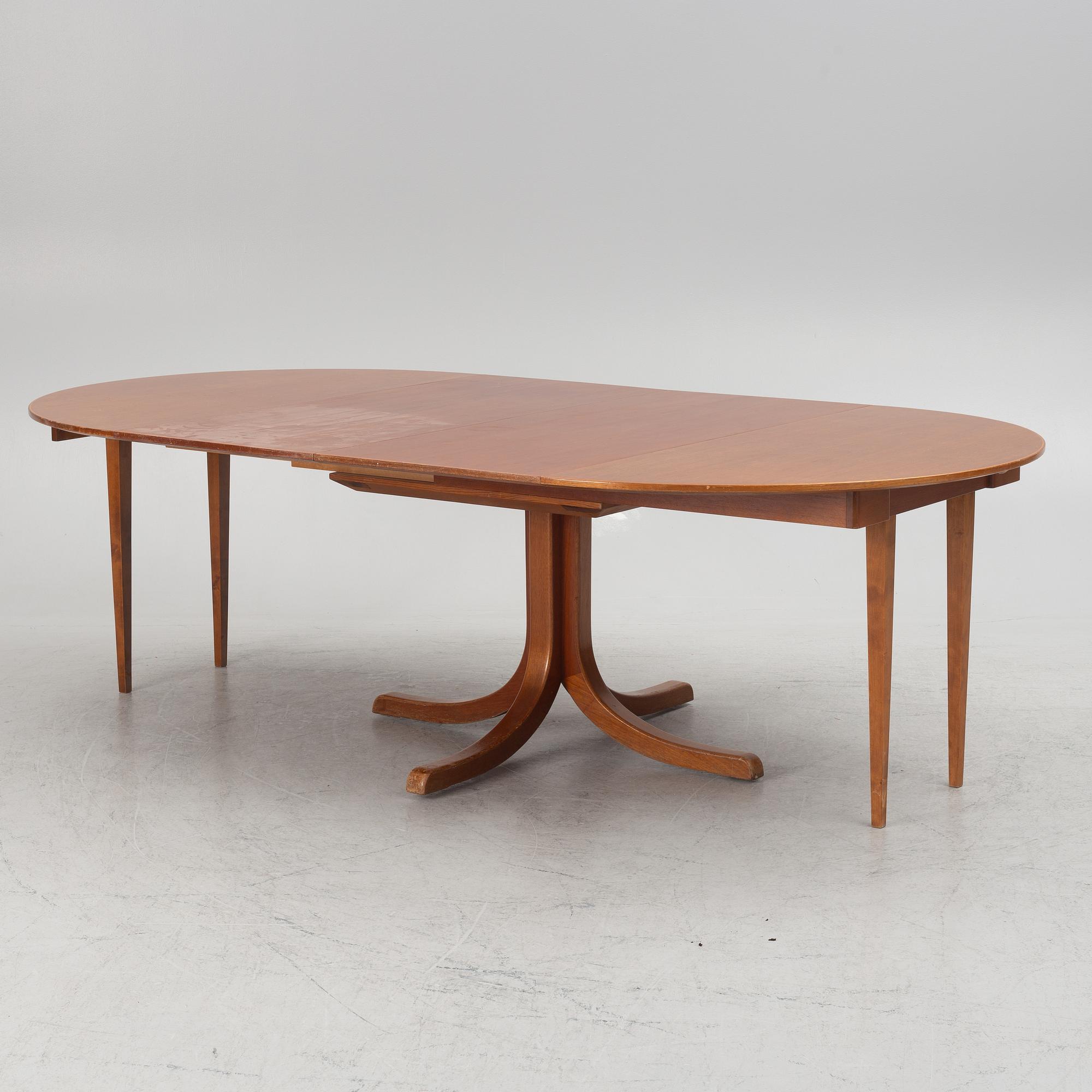Josef Frank, a model 771 dining table, Firma Svenskt Tenn, Sweden, before 1985.