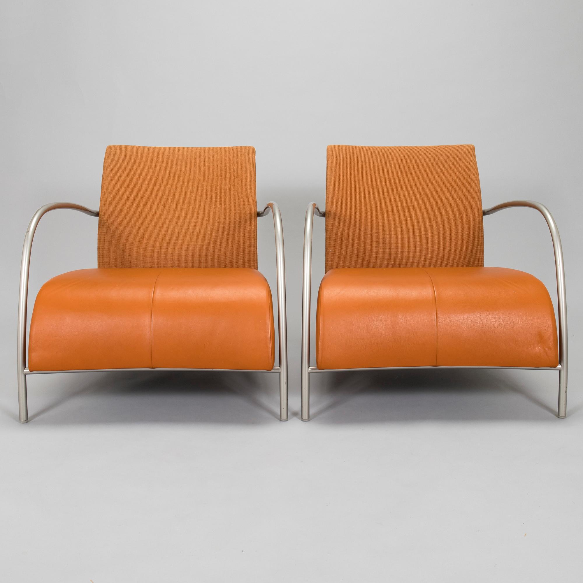 Gijs Papavoine, a pair of 'Lomas' easy chairs for Montis.