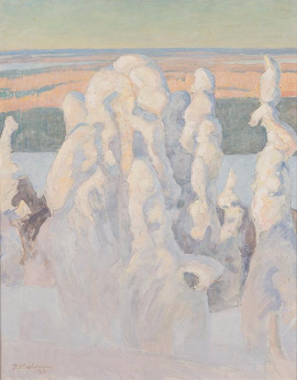 Pekka Halonen, Winter landscape from Kinahmi.