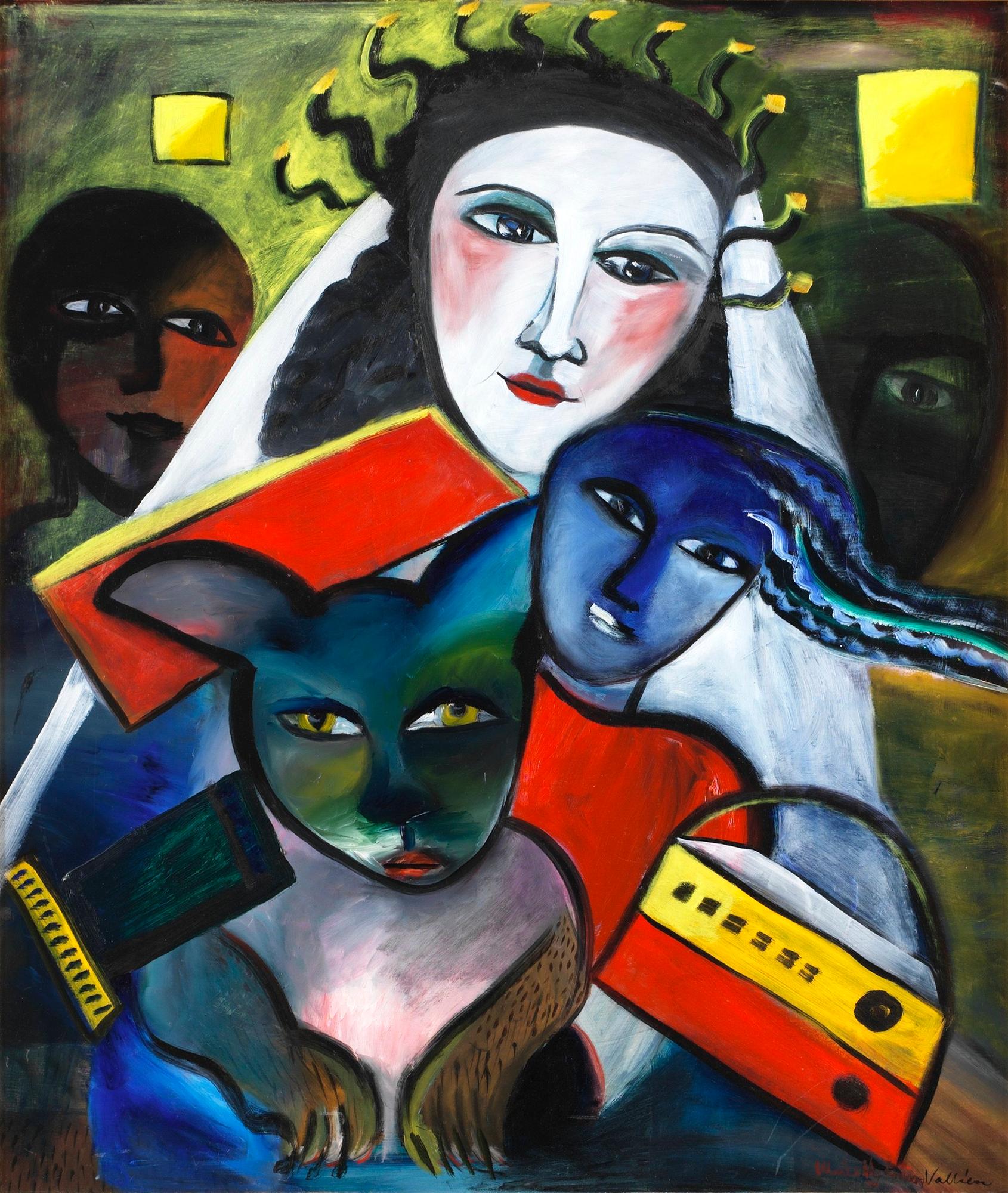 Ulrica Hydman-Vallien, Komposition med figurer.