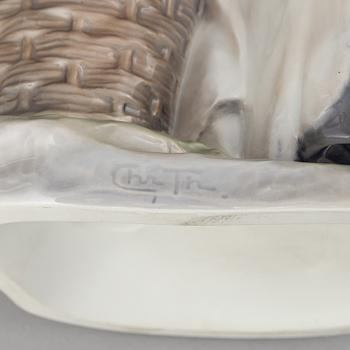 A set of four porcelain figurines, Bing & Grøndahl and Royal Copenhagen, Denmark.