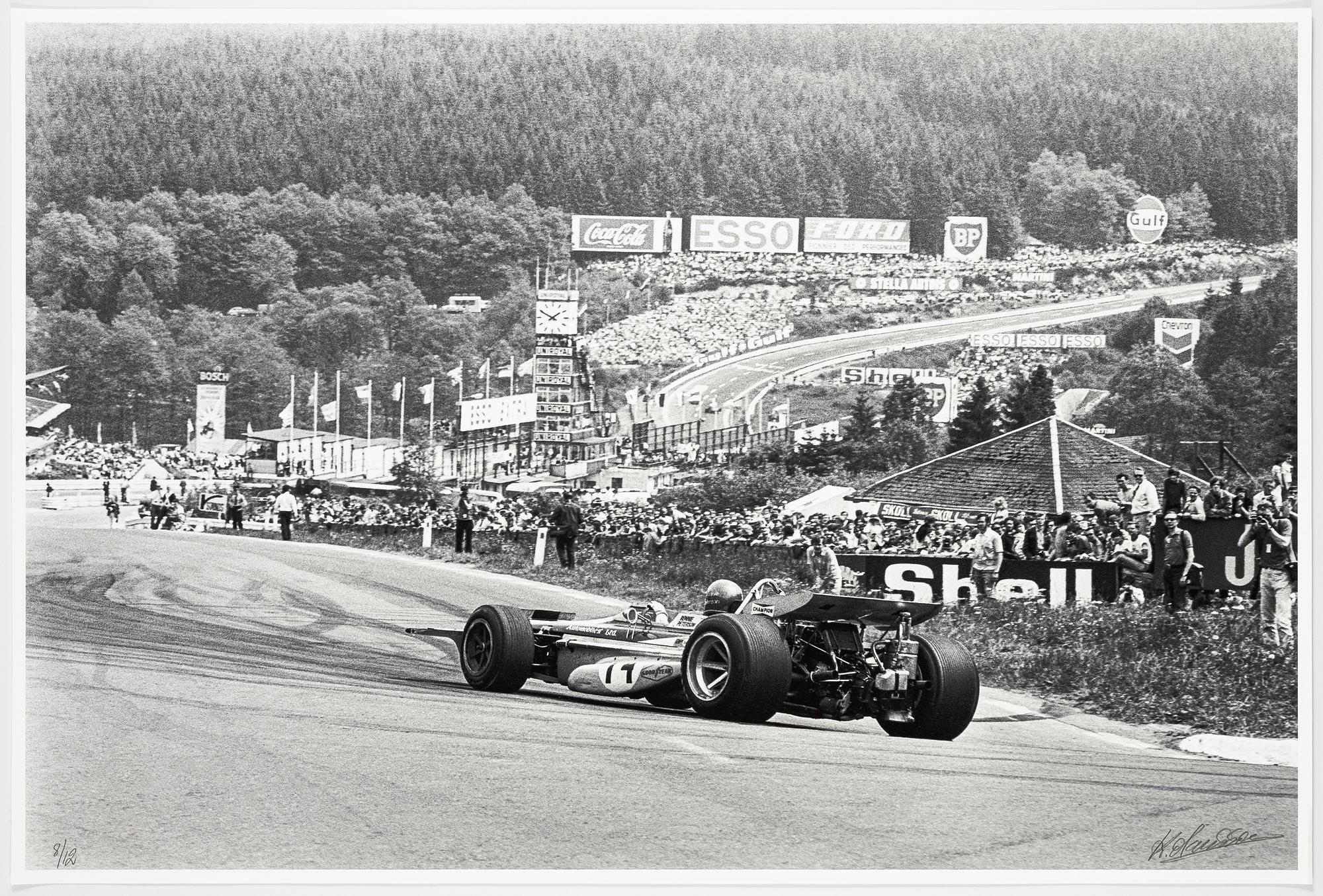 Kenneth Olausson, "Ronnie Peterson at Spa, 1970.".