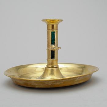 LJUSSTAKE, mässing, 1800-tal.
