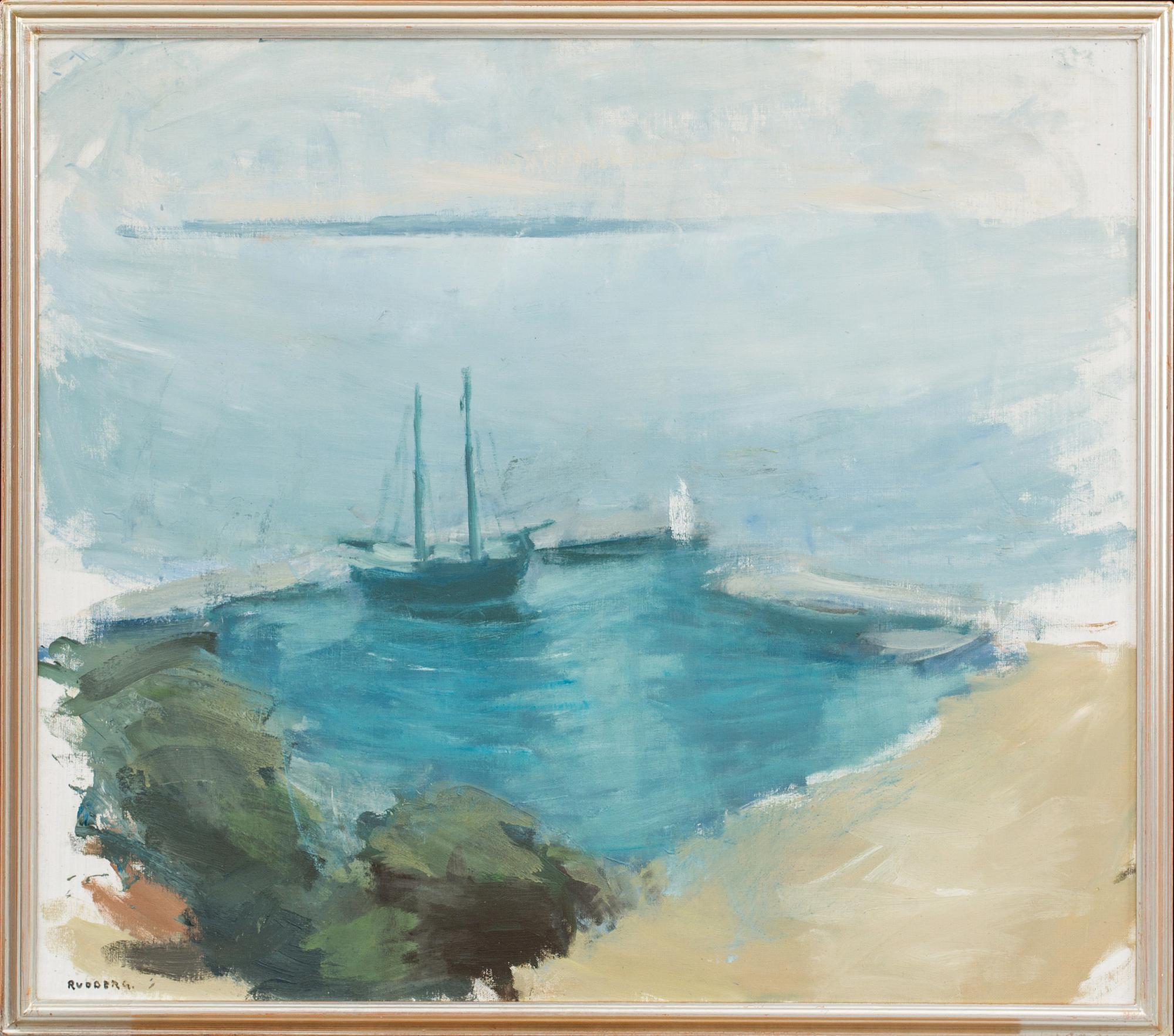 GUSTAV RUDBERG, olja på duk, signerad,