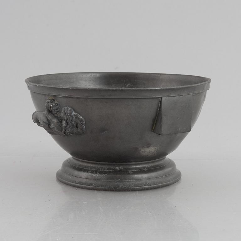 Anna Petrus & Estrid Ericsson, a model 326b pewter bowl, Firma Svenskt Tenn, Sweden, 1927.