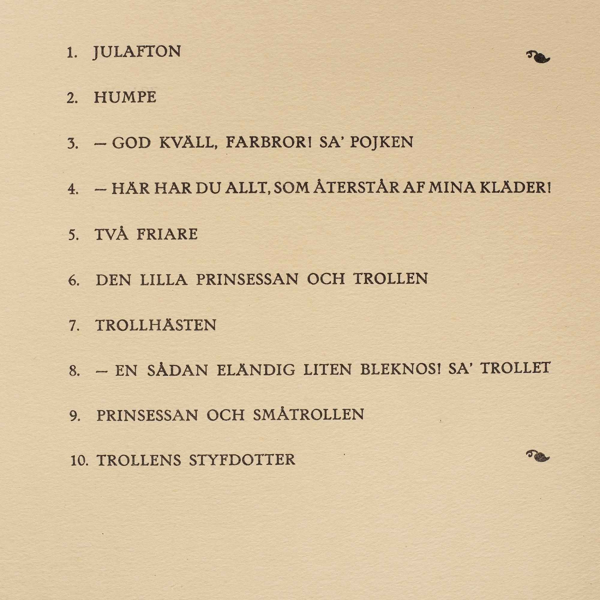 JOHN BAUER, "Troll", svit om tio litografier, osignerade, Ernst Bauers Förlag Göteborg, A. Börtzells, 1915.
