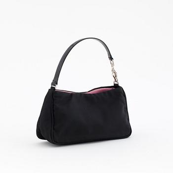 PRADA, a black nylon evening bag.