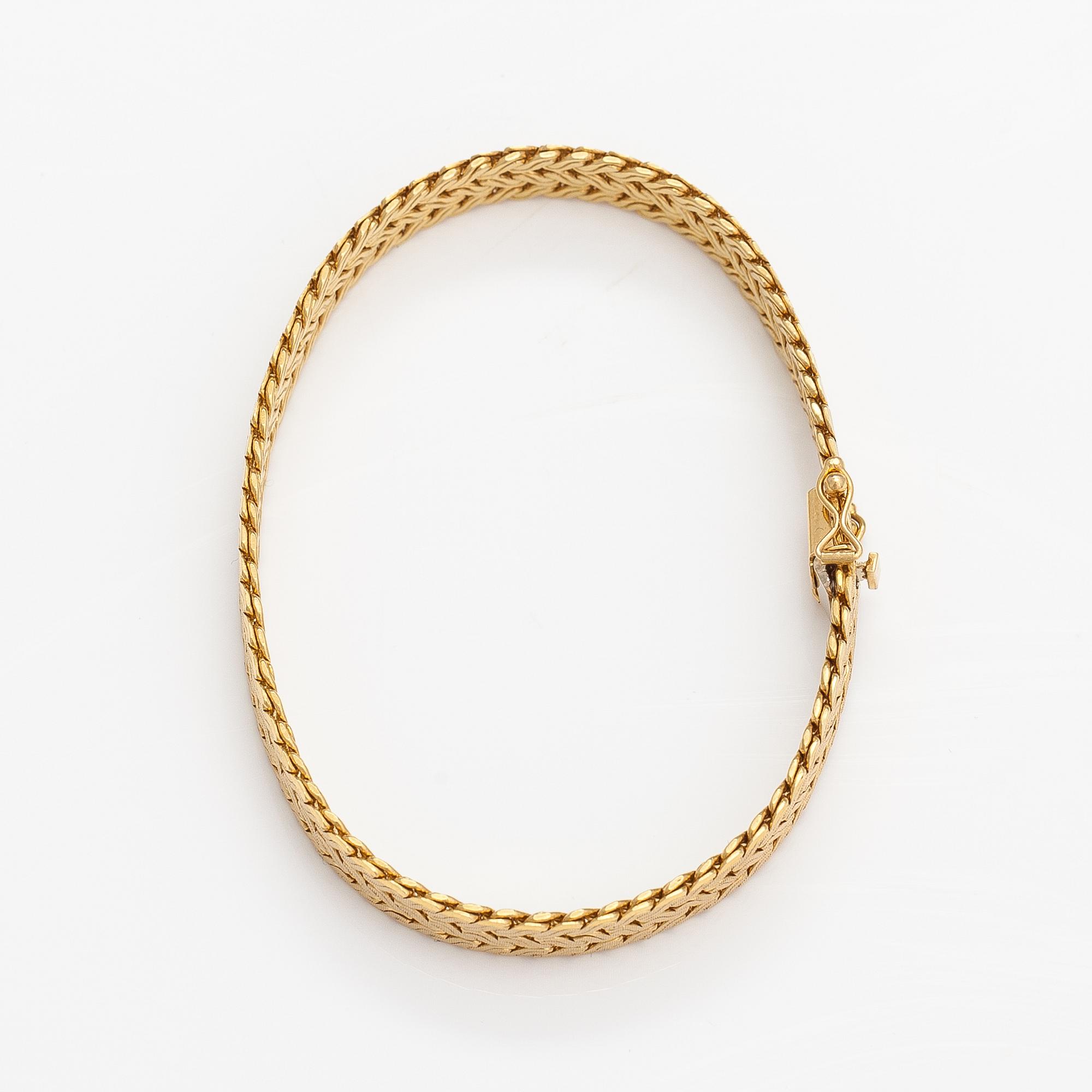 Armband, 18K guld. Unoaerre, Italien.