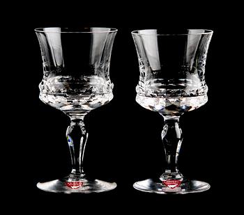 STARKVINSGLAS, 6 st, "Silvia", Ingeborg Lundin, Orrefors.