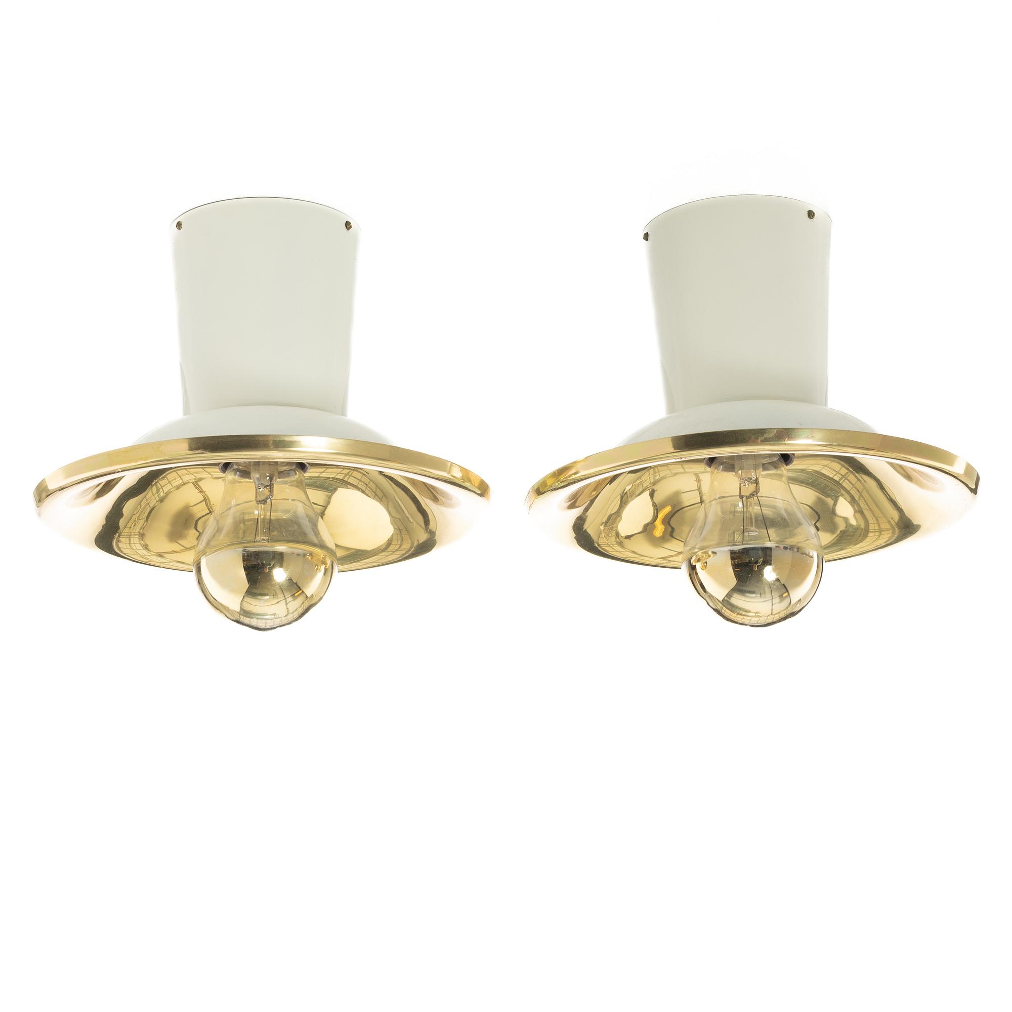 Josef Frank, two ceiling lamps, model 2162, Svenskt Tenn.