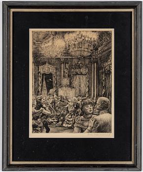 BERTIL BULL HEDLUND, etchings, 10, signed.