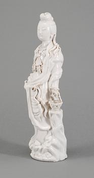 FIGURIN, porslin, blanc de chine, Kina, 1700-/1800-tal.