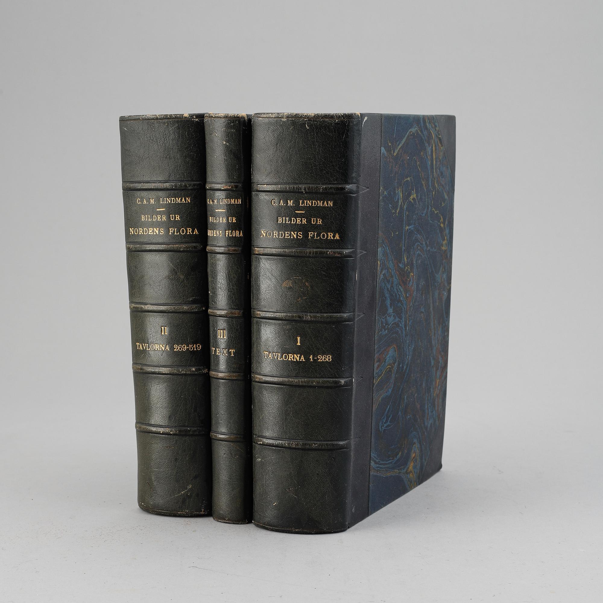 Three books 'Bilder ur Nordens Flora', 1905.