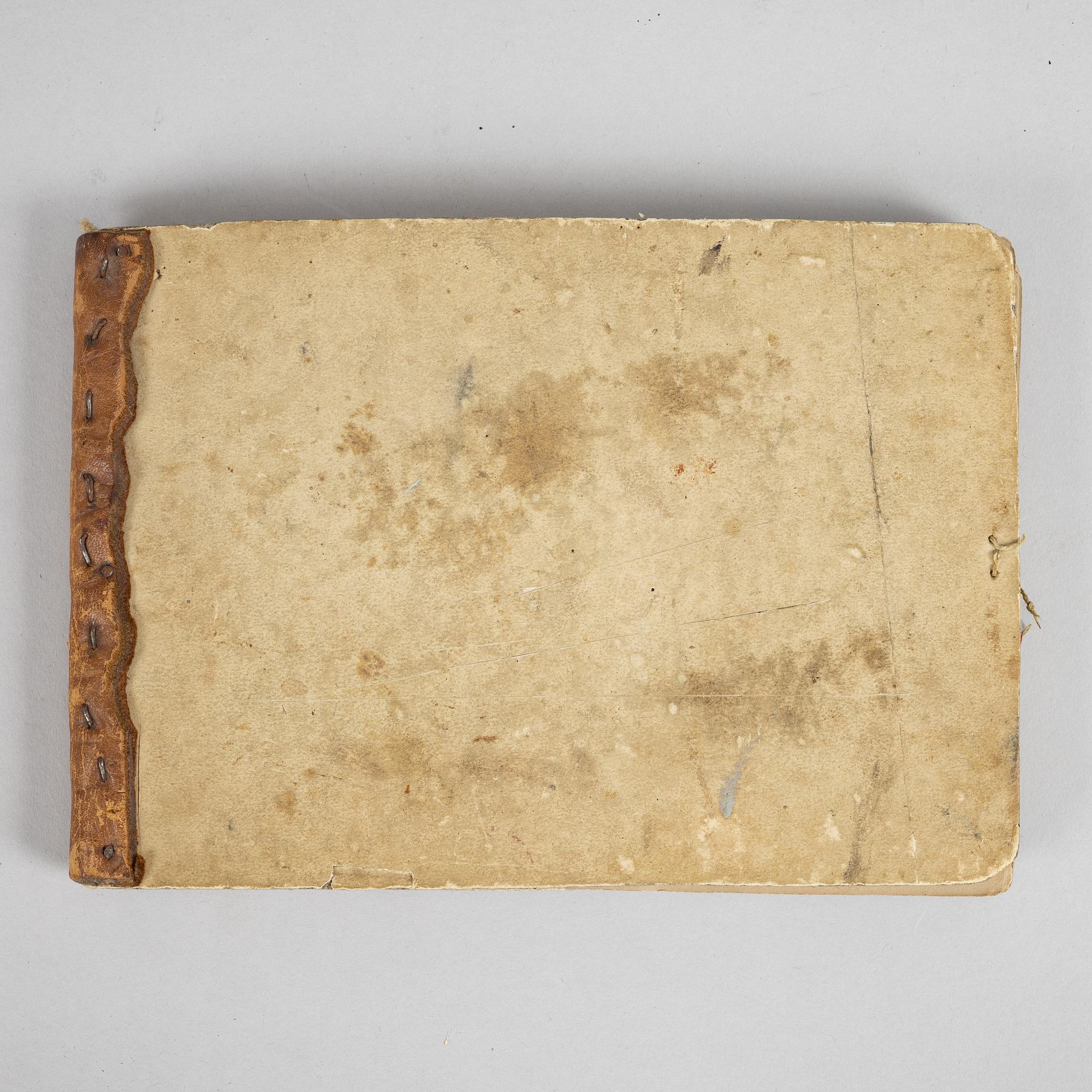 Jacob Silvén, sketch book with 24 sheets.