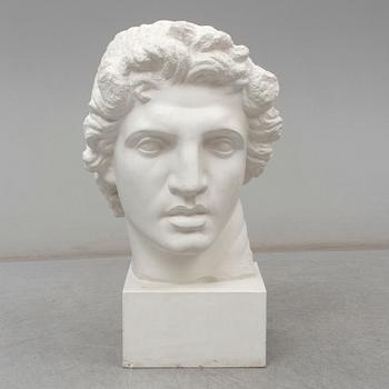 A plaster bust, second half of the 20th century.