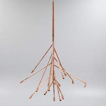 Jonas Bohlin, a 'Kvist 16' copper ceiling light, Örsjö Belysning.