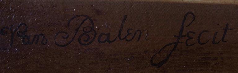 OKÄND KONSTNÄR, signerad J.van Balen, 1800-tal.