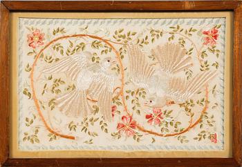 SIDENBRODERI, 1800-tal.