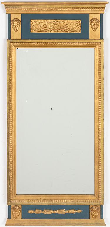 A Gustavian style mirror, first half of the/mid 20th century.