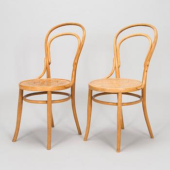 A set of four chairs by Jacob & Josef Kohn, Vienna turn of the 20th century.