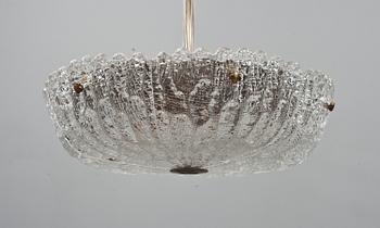 TAKLAMPA, glas. Orrefors, Carl Fagerlund.