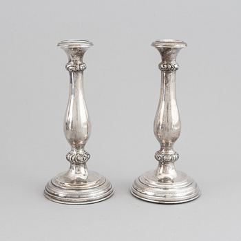 A pair of candlesticks, Vienna 1860s.
