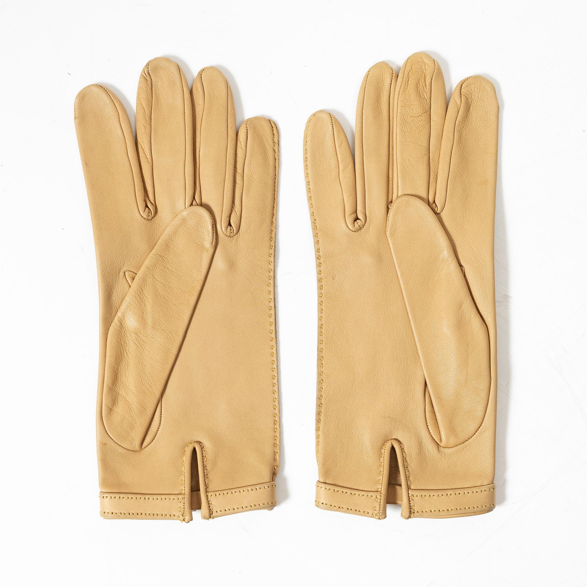 Hermès, handskar, storlek 7 1/2.