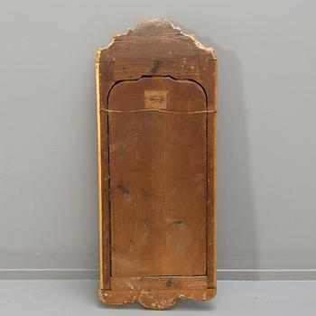 Erhardt Göbel, spegel signerad och daterad 1761 (?) rokoko.